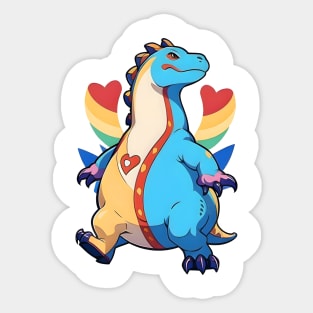 Fun Cartoon Dino 05 Sticker